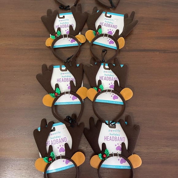 Dog Christmas headband Let’s Holiday raindeer headbands! - Picture 1 of 1